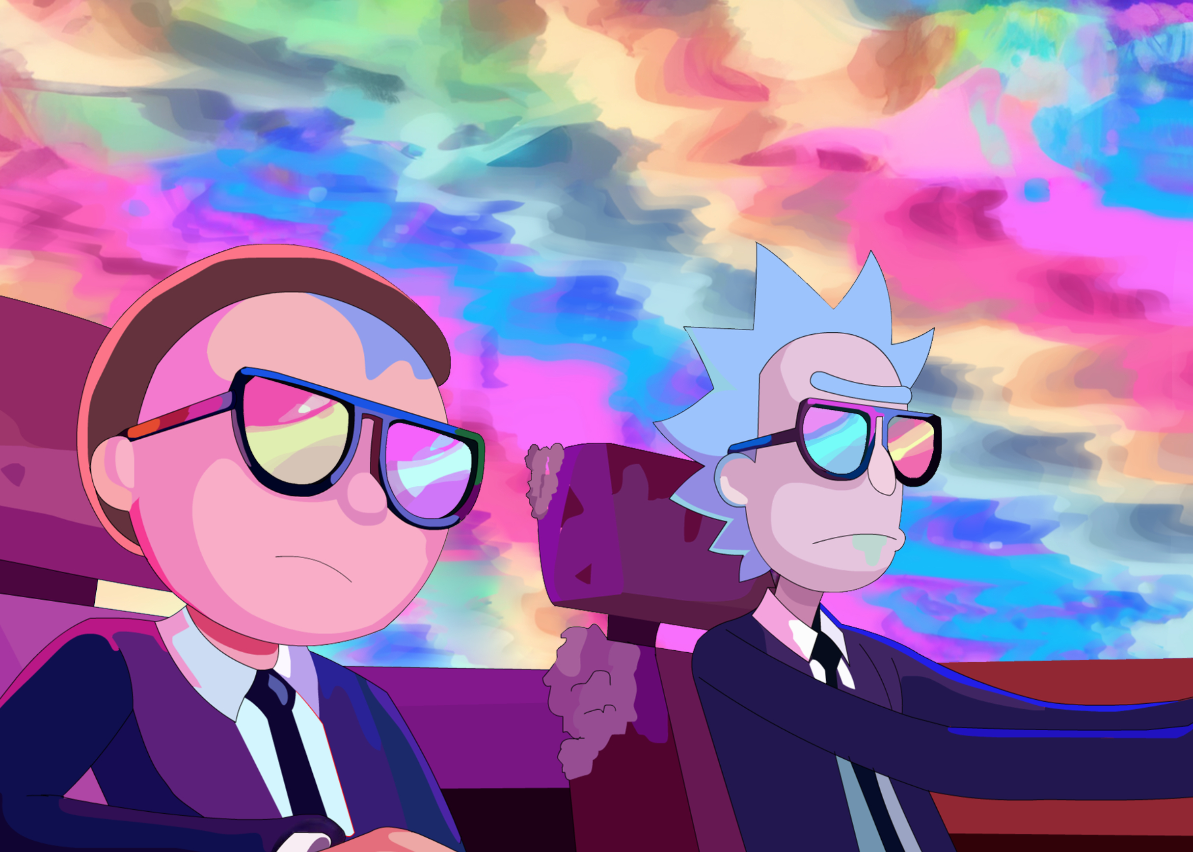 Metalický obraz se jménem - Rick a Morty