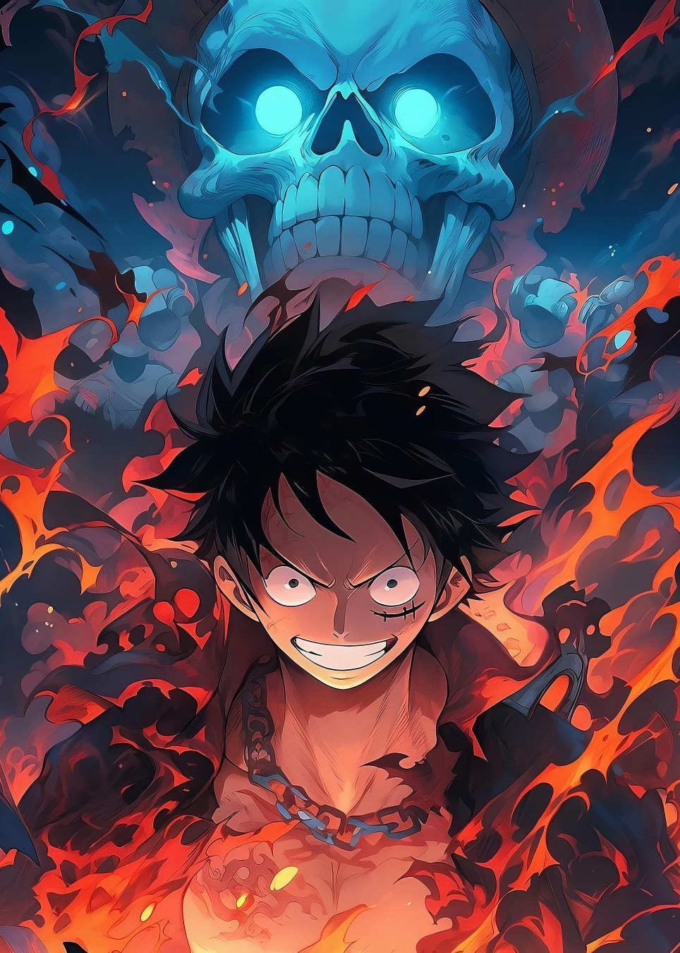 Metalický obraz se jménem - Monkey D. Luffy