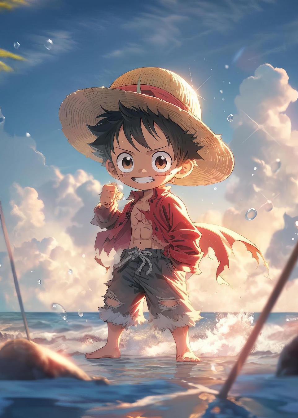 Premiový obraz s designem - Monkey D. Luffy