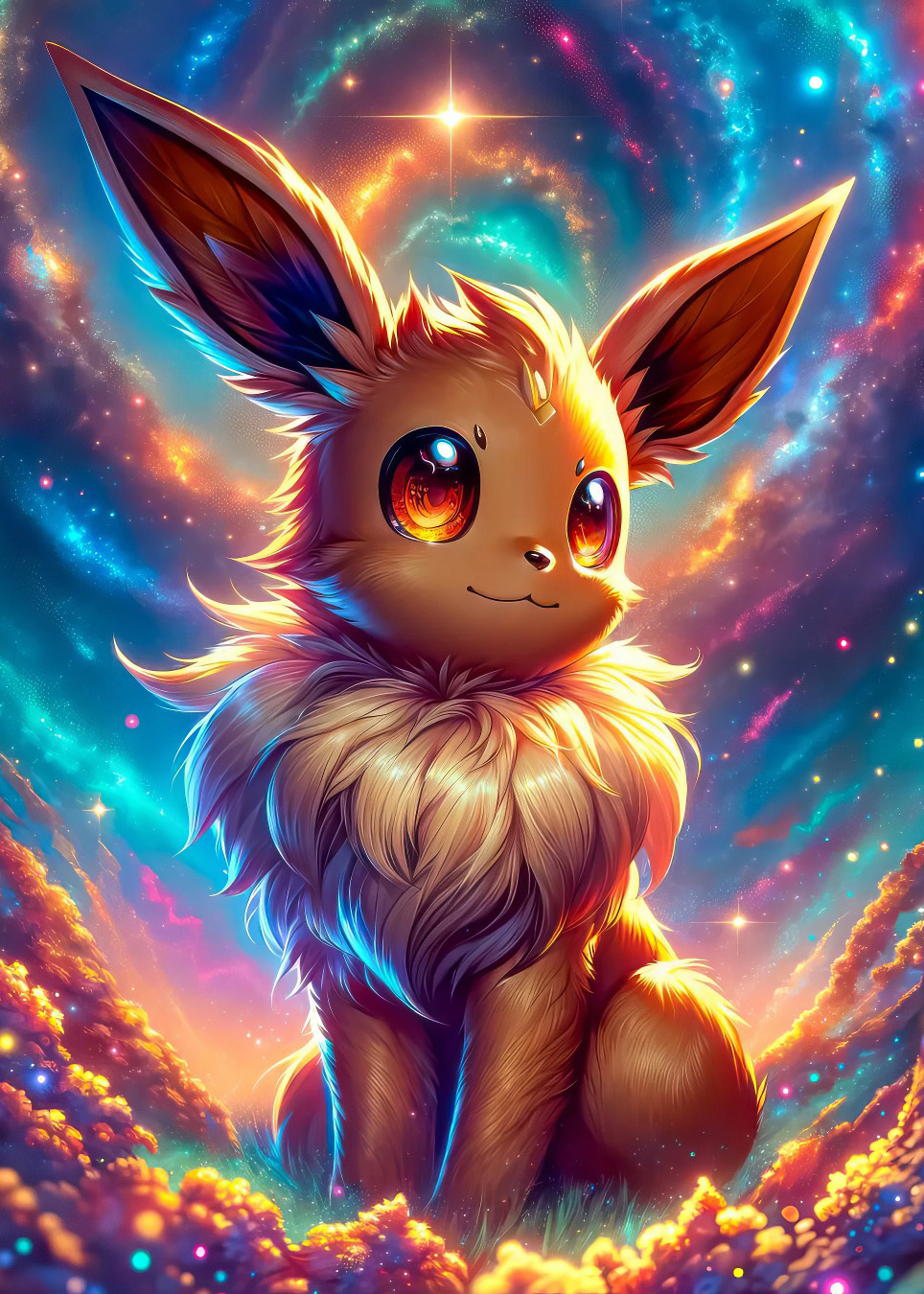 Eevee - Obraz na kovu