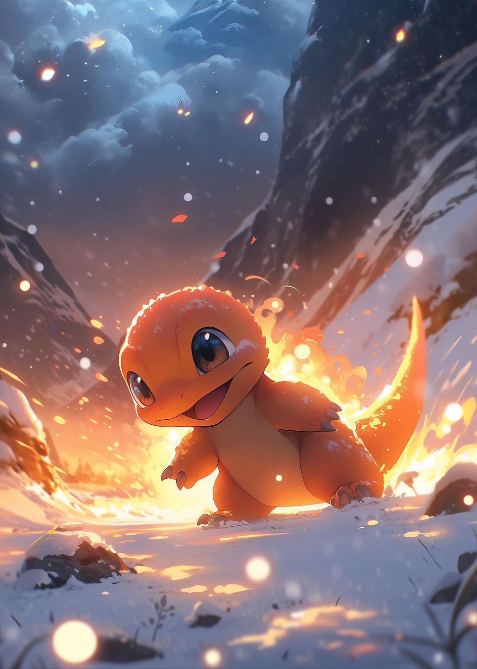 Charmander - Obraz na kovu