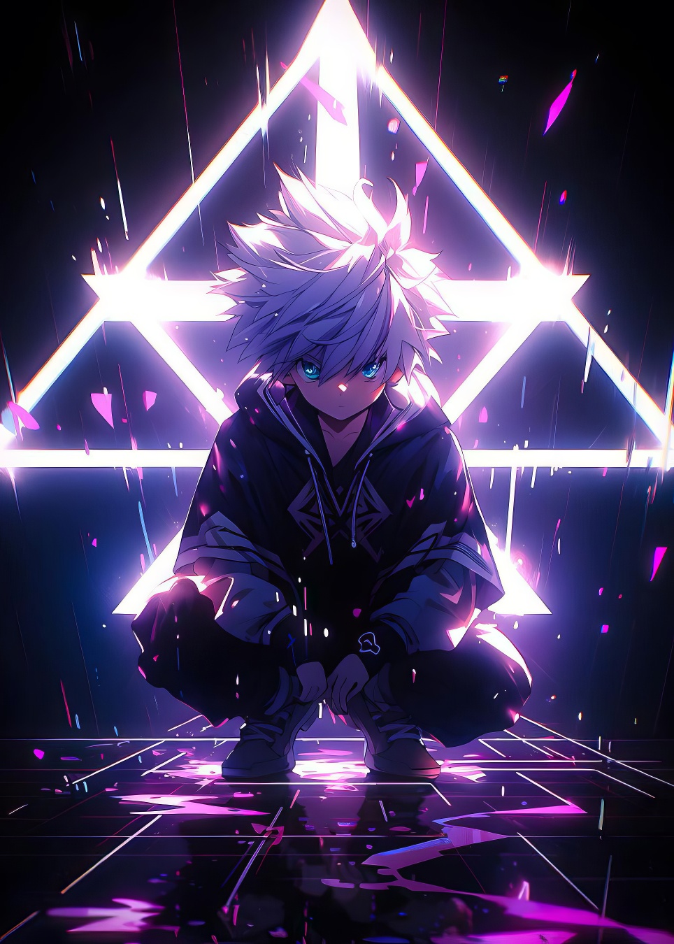 Killua Zoldyck - Obraz na kovu