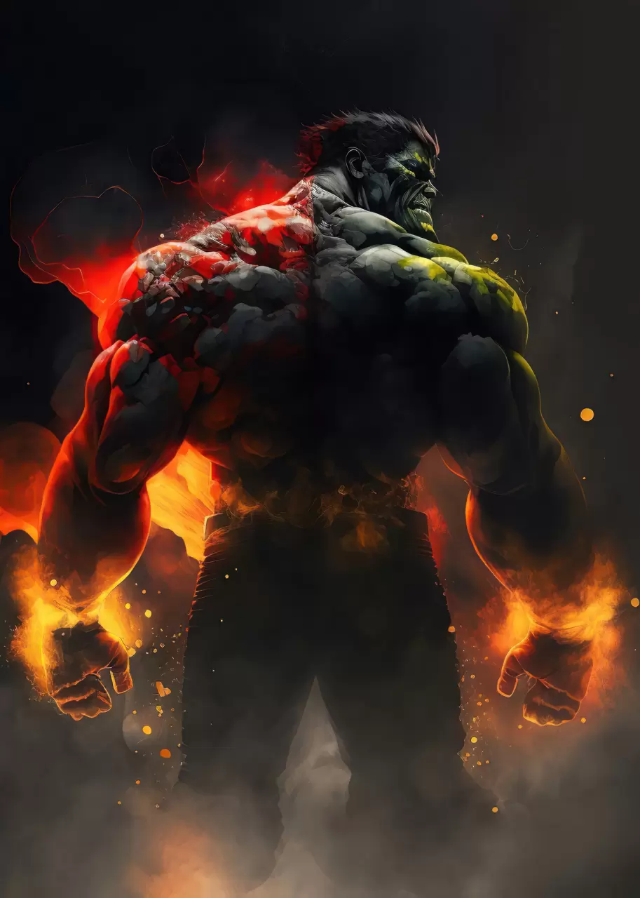 Moderní obraz z kovu - Hulk