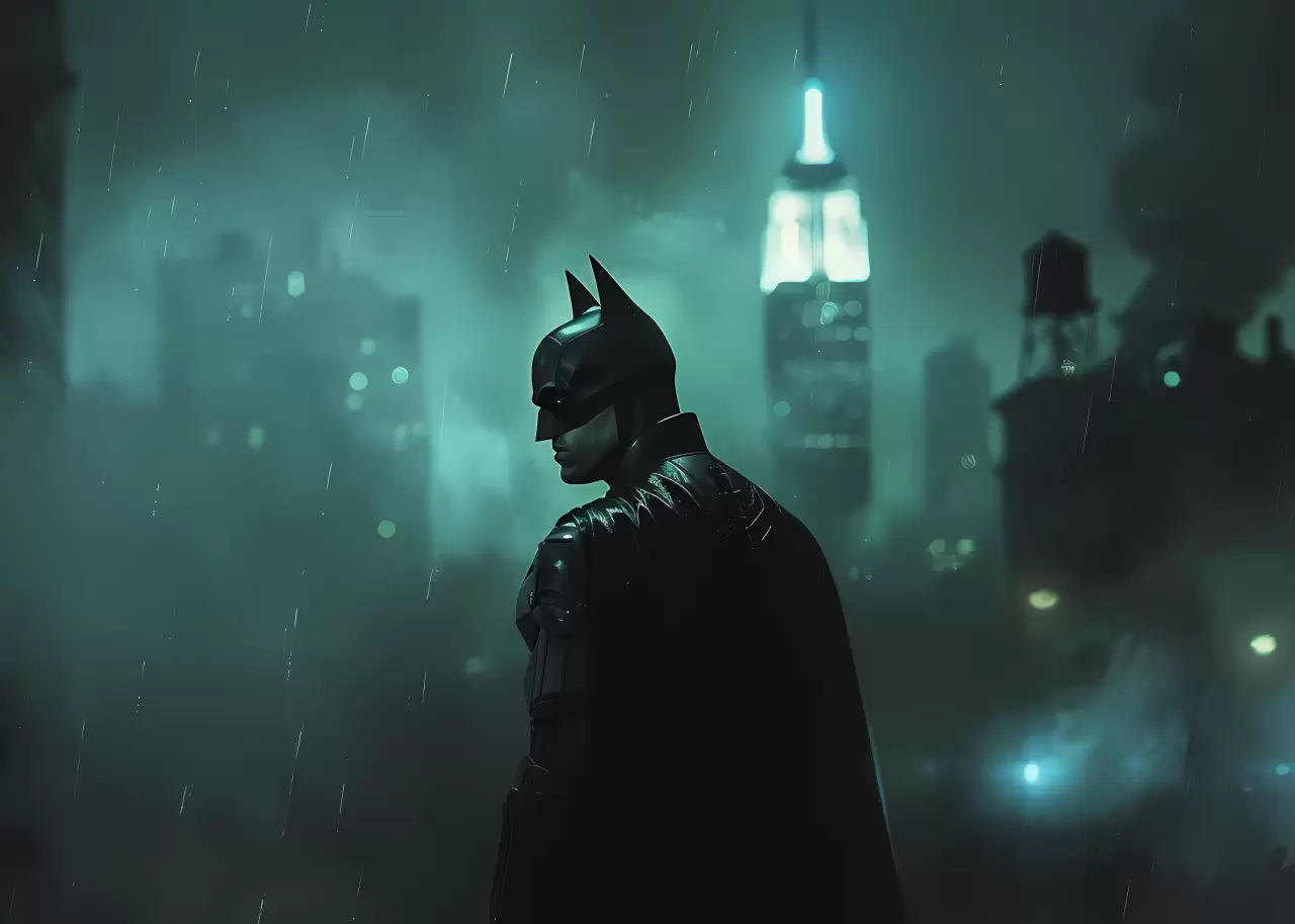 Premiový obraz s designem - Batman v mlze