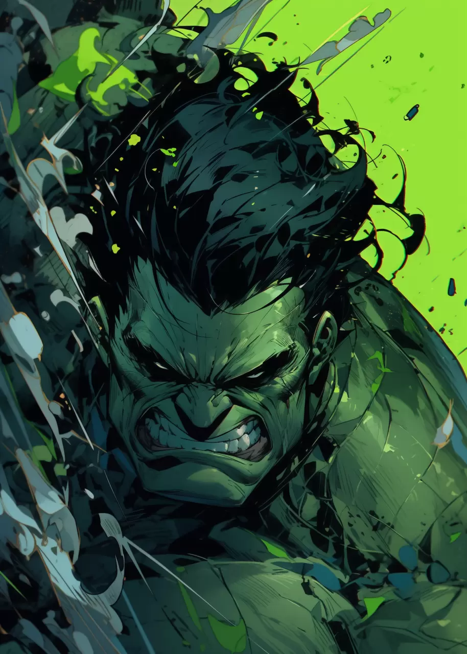 Hulk  - Obraz na kovu