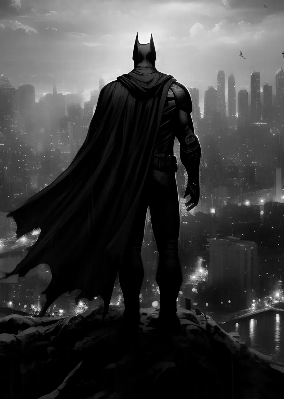 Lesklý obraz z kovu - Batman